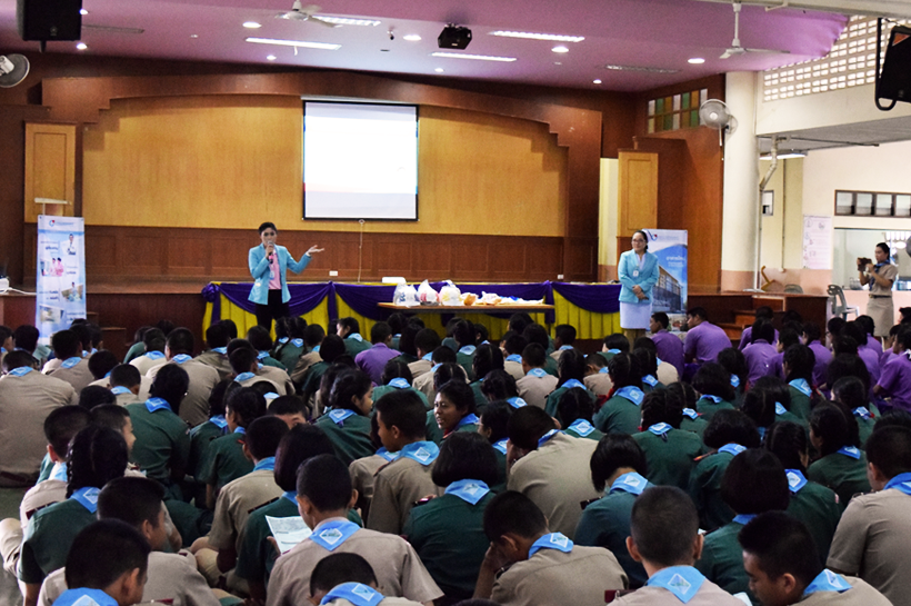 บรรยายให้ความรู้การป้องกันอุบัติเหตุจากรถและสิทธิการใช้พ.ร.บ.