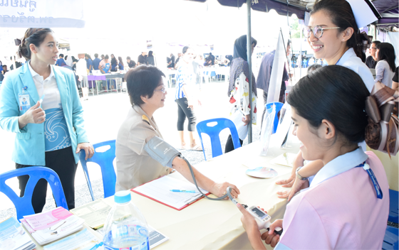 ออกบูธตรวจสุขภาพร่วมกับเมืองไทยประกันชีวิต