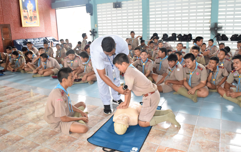 บรรยายให้ความรู้การใช้สิทธิ พ.ร.บ. และการช่วยชีวิตขั้นพื้นฐาน